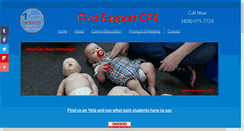 Desktop Screenshot of firstsupportcpr.com